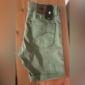 G-Star Slim denim shorts in Olive Green(brand new)